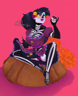 2d artist_request canal_5 catalina_la_catrina day_of_the_dead dia_de_los_muertos female holidays tagme