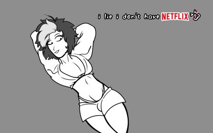 ass big_thighs breasts comic femboy fih-art large_ass large_breasts male male_only netflix netflix_and_chill oc ocskylar presenting presenting_anus presenting_ass presenting_hindquarters romantic smile smiling smirk solo solo_male tail