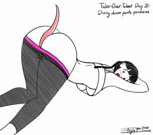 1girls 2024 ass black_hair black_legwear blush body_invasion braid braided_ponytail breasts clothed_sex clothing eagle_bacon female from_behind interspecies knees_together_feet_apart long_hair monochrome open_mouth parasite penetration possession pussy size_difference take-over-tober takeover unbirthing underboob vaginal_penetration vaginal_possession wide_eyed wide_hips worm yoga yoga_pants