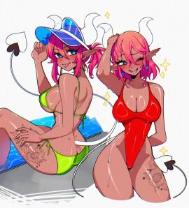 1girls adult adult_female ass ass_cleavage ass_crack back back_view bare_armpits bare_ass bare_back bare_belly bare_butt bare_chest bare_hands bare_hips bare_legs bare_midriff bare_navel bare_shoulders bare_thighs belly belly_button bikini bikini_bottom bikini_only bikini_top black_tail blue-eyed_female blue_eyes blush blush_face blush_lines blushed_face blushing_at_viewer blushing_face blushing_female breasts brown-skinned_female brown_skin brown_skinned_female bust_cup busty busty_female butt_crack child_bearing_hips cleavage collarbone crystalsugarstars curvaceous curvaceous_body curvaceous_female curvaceous_figure curvaceous_hips curvaceous_thighs curvy curvy_body curvy_female curvy_figure curvy_hips curvy_thighs demon_horn demon_horns demon_tail dot_nose dripping_wet ear_piercing earrings elbows exposed_armpits exposed_arms exposed_ass exposed_back exposed_belly exposed_butt exposed_chest exposed_hips exposed_legs exposed_midriff exposed_navel exposed_shoulders exposed_skin exposed_thighs female female_only fingernails fingers front_view green_bikini green_bikini_bottom green_bikini_top green_string_bikini green_swimsuit green_swimwear groin hair_between_eyes head_tilt high_resolution highres hollow_shine horn horns hourglass_figure large_breasts lean_figure legs lilith_(crystalsugarstars) looking_at_viewer looking_back mature_female medium_hair midriff multiple_views narrow_waist navel one-piece_swimsuit one_one_eye_open open_mouth open_mouth_smile original original_art original_artwork original_character parted_lips pierced_ear pierced_ears pink-haired_female pink_eyebrows pink_hair poolside red_bikini red_one-piece_swimsuit red_swimsuit red_swimwear seductive_ass seductive_body seductive_cleavage seductive_hips seductive_thighs shoulders side-tie_bikini sideboob simple_background sitting slender_body slender_waist slim_female slim_waist smile smiley_face smiling_at_viewer smooth_skin smug soaked solo standing string_bikini swimsuit swimwear tail thick_ass thick_thighs thighs thin_waist tilted_head tongue tongue_out upper_body upper_teeth v-line wasp_waist wet wet_belly wet_bikini wet_body wet_breasts wet_face wet_hair wet_legs wet_skin wet_thighs white_background white_horn white_horns wide_hips wink winking winking_at_viewer