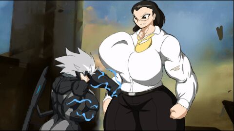 2d 2d_(artwork) 2d_animation 2d_artwork 2girls abs animated anime anime_girl anime_style armor armored_female armour ass belt belt_buckle biceps big_ass big_breasts big_butt big_muscles black_hair bodysuit bouncing_breasts breasts breath breathing breathing_heavily business_attire business_suit business_woman businesswear cartoon eyepatch female female_only female_robot fighter fighting fist fists_clenched frustrated frustration genderswap genderswap_(mtf) glasses happy happy_female huge_ass huge_breasts huge_butt huge_thighs kreativekailyn large_ass large_breasts large_butt large_thighs larger_female lightning loop looping_animation meme meme_reference metal_gear metal_gear_rising:_revengeance muscles muscular muscular_female neck necktie panting parody politician politics punch punching punching_breasts raiden_(metal_gear) recoil rule_63 senator_armstrong skin_tight skindentation skinsuit skintight smile standing_here_i_realize strong strong_female stronger_female teeth teeth_clenched teeth_showing teeth_visible thick_ass thick_hips thick_legs thick_thighs tie triceps video_game video_game_character video_game_franchise video_games white_hair white_shirt