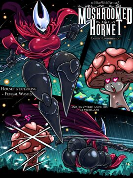anthro arthropod ass big_breasts bluewolfartista breasts bubble_ass bubble_butt comic commission fanart female fungus hollow_knight hornet_(hollow_knight) huge_breasts insects sexy squatting team_cherry text thick_thighs thighs wide_hips