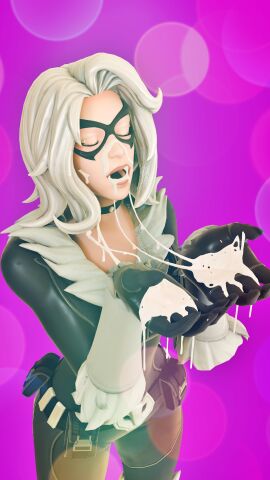 1girls 3d black_cat_(marvel) cum felicia_hardy female marvel marvel_comics spider-man_(series) tagme