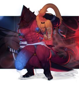 2boys abs absurd_res anthro anus areola balls bandage bara big_balls big_dom_small_sub big_muscles big_pecs big_penis blue_penis bodily_fluids claws clothed clothing cydonia_xia dominant dripping duo erection excessive_genital_fluids excessive_precum gaping gaping_anus genital_fluids genital_piercing genitals hi_res huge_balls huge_cock huge_muscles huge_pecs huge_thighs hyper hyper_genitalia hyper_penis larger_male male male/male male_only masculine_male melee_weapon multiple_boys multiple_males muscles muscular muscular_anthro muscular_arms muscular_legs muscular_male muscular_thighs nipple_piercing nipples nude partially_clothed pecs penis penis_piercing piercing precum precum_drip precum_string prince_albert_piercing pyramid_head red_body silent_hill silent_hill_2 size_difference smaller_male stretched_anus sword thick_penis thick_thighs vein veiny_balls veiny_muscles veiny_penis weapon xia_(cydonia_xia) yaoi