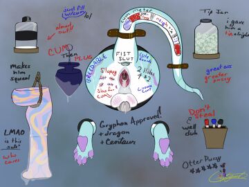 after_sex anal_plug anthro anus ass balls blue_body bodily_fluids body_writing bruised bruised_balls buttplug chastity_cage chastity_device clitoris cum cum_drip cum_in_ass cum_in_pussy cum_inside cuntboy dildo dripping full-package_cuntboy gaping gaping_anus gaping_pussy genital_fluids genitals gidget_(artist) gidget_(gidget) herm hermaphrodite hi_res humor intersex knotted_equine_dildo leather leather_strap lube_bottle male maleherm mammal money multi_genitalia mustelid otter pawpads paws penis plug_(sex_toy) plug_after_use presenting presenting_anus presenting_pussy public public_use pussy sex_toy simple_background solo straps stuck_in_wall submissive submissive_intersex submissive_male tail through_wall white_body