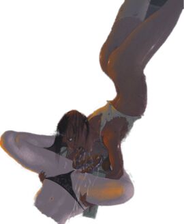 2d 2girls alyssa_ashcroft female female_only kingsway licker_(resident_evil) panties panties_aside pussy regis_licker resident_evil resident_evil_outbreak tagme yuri