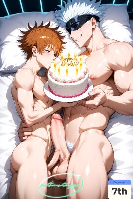 gay gay_male gay_sex gojo_satoru gojo_senpai gojotoyboy gojou_kaoru gojou_satoru gojou_wakana gojoxpratham happy_birthday_(artist) happy_birthday_gojo_satoru marriage married married_couple married_male married_sex satoru_gojo