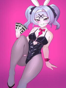 ass big_ass big_butt big_thighs blue_hair bunny_ears bunny_girl bunny_girl_suit bunnysuit curvaceous curvaceous_female curvaceous_figure curvy curvy_figure curvy_hips female female_focus female_only hatsune_miku hatzuhatzu rabbit_hole_(vocaloid) short_hair vocaloid