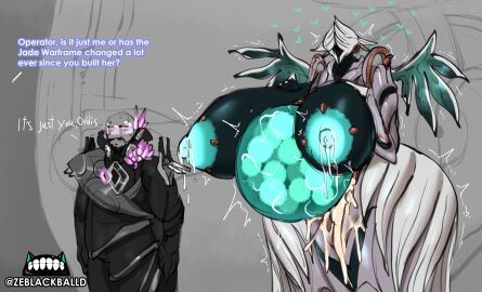after_sex after_vaginal alien alien_girl angel angel_wings breasts cum_in_pussy duo duo_focus female huge_breasts huge_nipples huge_thighs hyper hyper_breasts hyper_pregnancy jade_(warframe) lactating lactation larger_female larger_humanoid leaking leaking_cum leaking_milk male mind_break operator_(warframe) pregnant pregnant_belly pregnant_sex pussy robot_girl shorter_male size_difference smaller_male stealth_sex sweating tall tall_female taller_female twitching warframe ze_blackball.d zeblackballd_(artist)