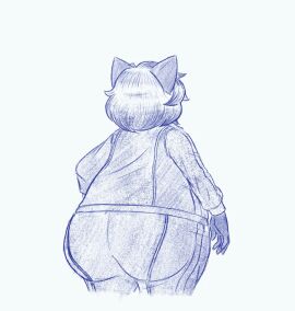 animated animated_gif ass big_ass blueberry_inflation bubble_ass bubble_butt female frisk_lk furry huge_ass inflation tagme thick_thighs wide_hips