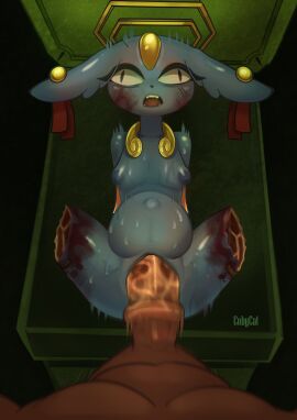 absurd_res angry animal_genitalia animal_penis anthro anus armor bodily_fluids breasts clitoris cobycat collar cross-popping_vein cum cum_inside dark_body dark_fur derp_eyes duo ear_piercing ear_ring equid equine equine_genitalia equine_penis eyelashes eyeliner fangs feet felid female forehead_gem fur gem genital_fluids genitals gore gou_mang halo hi_res horse inflation legs_up lelgless lying makeup male male/female mammal medial_ring missing_leg motion_lines musk musk_clouds musky_cock navel nine_sols nipples nude on_back outie_navel penetration penile penis piercing pony prosthetic prosthetic_limb pussy ring_piercing solarian solo spread_legs spreading stomach_bulge sweat talons teeth toes vaginal_penetration vein veiny_penis