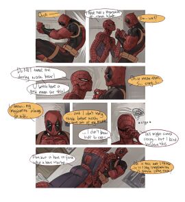 deadpool gay lkikai male male/male male_only marvel marvel_comics peter_parker spider-man spider-man_(series) wade_wilson