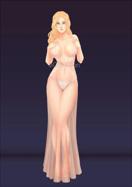 1girls aphrodite_(smite) big_breasts blonde_hair breasts cuti-chan european_mythology female goddess greek_mythology hi-rez_studios light-skinned_female light_skin mythology notcuti skimpy skimpy_clothes smite solo thick_thighs