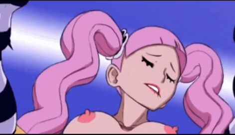 1boy 1girls animated animated_image anythinggoes areolae big_breasts bouncing_breasts breasts fat_man female female_penetrated hair huge_breasts inflation legs_held_open legwear long_hair male male/female male_penetrating male_penetrating_female molestation nipples one_piece panties panties_aside penetration perona pink-haired_female pink_hair pink_nipples pussy sex sleep sleep_molestation sleeping spread_legs stomach_bulge striped_legwear striped_thighhighs thighhighs twintails vaginal_penetration