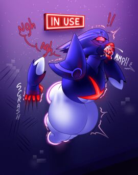 1boy after_orgasm after_sex anthro being_used blue_skin blush blush_lines blushing brawlhalla covering_mouth cum cum_all_the_way_through cum_dripping_from_mouth cum_from_mouth cum_in_mouth cum_inflated_belly cum_inflation cum_on_face cum_through cybernetics cyborg dialog dialogue dripping_cum excessive_cum exposed_midriff eyes_rolling_back filled_belly glory_hole glory_wall humanoid inflation male moaning musk_clouds neon_lights onomatopoeia overflow overflowing_cum penetration penetration_gesture pleading purple_background ransom_(brawlhalla) red_eyes red_nails red_tongue round_belly saliva scratch_marks scratches scratching sex_from_behind sloshing_belly small_iris steam stuck stuck_in_wall synthwave throbbing toldohorny trap trapped twink video_games virus vomiting_cum wall white_body white_skin wide_chest