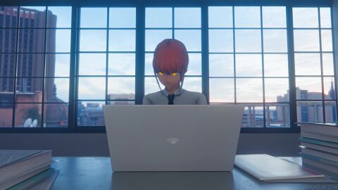 1boy 1girls 3d animated anime_character barefeet barefoot feet female female_focus foot_focus giantess kazatiya makima_(chainsaw_man) male micro micro_male office_lady shoes smelly socks soles sound tagme toes video