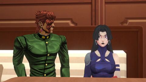 2girls 3d 3d_animation animated ass ass_focus blender blonde_hair breasts daitomodachi daki_(daitomodachi) earrings fourth_wall huge_ass huge_breasts kakyoin_waifu_connoisseur leotard long_hair marvel marvel_comics marvel_rivals mech_suit mp4 ninja noriaki_kakyoin presenting_ass psylocke psylocke_(marvel_rivals) psylocke_(vengeance) purple_leotard seductive_look shounen_jump showing_ass sound stardust_crusaders tagme tan_skin thick_ass thick_butt thick_thighs tongue tongue_out video voice_acted