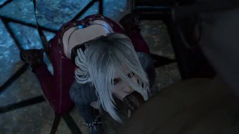 blowjob choking_on_cock cum_in_pussy dead_by_daylight deep_blowjob deepthroat face_fucking gagging gagging_noise gulp_(sound_effect) gulping lipstick lipstick_mark makeup pale-skinned_female pale_skin purple_eyes purple_hair purple_lipstick sable_ward silver_hair skimpy skimpy_clothes skimpy_outfit slutty_outfit sucking sucking_penis swallowing swallowing_cum tagme throat_fuck throatpie ugly_bastard video white_hair