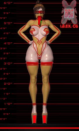 :>= big_ass big_breasts blowbot_(ibex) blowjob blowjob_face body_modification bodysuit corruption drone dronification fellatio fellatio_gesture handler_(monster_hunter_world) ibex-cg ibex_(company) mind_break mind_control monster_hunter transformation