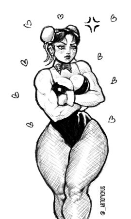 1girls anger_vein big_breasts black_and_white blush bowtie breasts capcom chun-li crossed_arms female female_only fishnet_legwear fishnets heart leotard looking_away monochrome muscles muscular muscular_arms muscular_female muscular_thighs portrait sketch solo street_fighter thick_thighs thighs three-quarter_portrait venusboyart