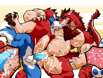 2024 abs absurd_res anthro bodily_fluids canid canine cum cumshot daikitei dragon drixel_(drixelbork) duo egg ejaculation foreskin genital_fluids genital_piercing genitals hi_res humanoid_genitalia humanoid_penis impregnation internal kissing lactating male male/male male_lactation male_pregnancy mammal muscular muscular_anthro muscular_male mythological_creature mythological_scalie mythology nipple_piercing nipples pecs penetration penile penile_penetration penis penis_in_slit penis_piercing piercing pregnancy pregnant pregnant_male prince_albert_piercing projectile_lactation ren_(daikitei) scalie slit_penetration slit_play uncircumcised vein veiny_penis