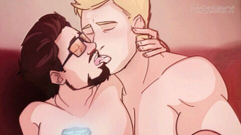 animated captain_america gay gay_sex gif iron_man italian jaguatiric4 kissing_while_penetrated male male/male marvel marvel_comics muscular muscular_male steve_rogers tongue tongue_kiss tongue_out tongue_sucking tony_stark
