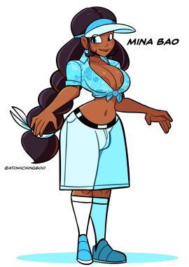 1futa 2025 alternate_version alternate_version_available artist_name ass atomickingboo big_ass big_breasts big_penis braid braided_hair braided_ponytail breasts brown-skinned_futa brown_body brown_skin bulge bulge_through_clothing character_name clothed clothed_futa clothing crop_top curvaceous curvy curvy_figure dark-skinned_futa dark_skin dickgirl digital_media_(artwork) english english_text fully_clothed fully_clothed_futa futa_focus futa_only futanari hawaiian hawaiian_shirt hips hourglass_figure huge_ass huge_breasts intersex large_ass large_breasts long_socks mina_bao oc original original_character penis short_pants shorts slim_waist sneakers solo solo_focus solo_futa text the_besties_(atomickingboo) thick thick_hips thick_legs thick_thighs thighs voluptuous_futa waist wide_hips