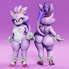 1girls 3d anthro ass big_ass big_butt blaze_the_cat breasts clothing domestic_cat felid feline felis female female_only footwear genitals hi_res high_heels mammal naked_footwear nipples nude pussy sega solo solo_female sonic_(series) sonic_the_hedgehog_(series) thick_thighs vulkyasha wide_hips