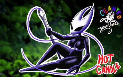 big_breasts black_body blue_tits hollow_knight hollow_knight:_silksong hornet_(hollow_knight) indie_game only_female only_one_naked thick_thighs