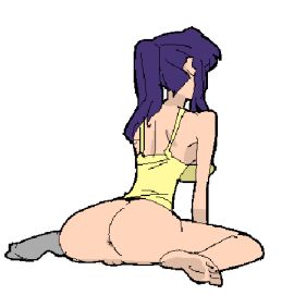 anus ass ass_focus female isami_meena misato_katsuragi neon_genesis_evangelion