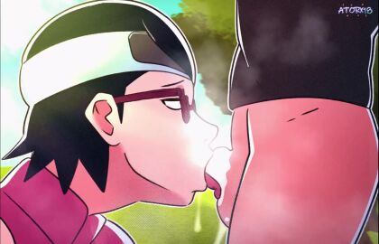 1boy 1girls 2d_(artwork) 2d_animation animated atorx black_hair blowjob blowjob_face boruto:_naruto_next_generations boruto_uzumaki deepthroat facefuck gagged glasses moaning_in_pleasure naruto naruto_(series) pov psydevil saliva saliva_trail sarada_uchiha short_hair sloppy_blowjob sound sound_edit tagme uzumaki_boruto video