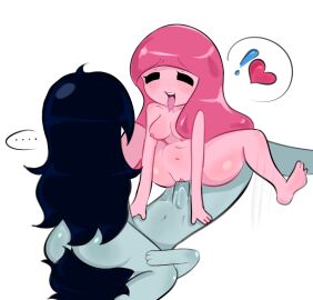 1boy 2girls adventure_time female male marceline marshall_lee princess_bubblegum threesome