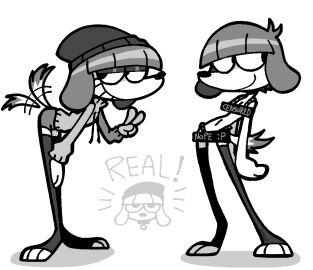 1girls beanie black_eyes black_nose black_thighhighs canid canine censor_bar censored female female_only fifi_(somemf) furry girly grey_beanie grey_eyeshadow grey_hair grey_hoodie monochrome poodle short_shorts somemf sweater tail tail_wagging tailwag thatkattyoinky thighhighs white_fur white_hair white_skin