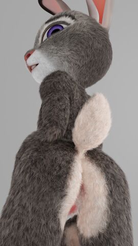 anthro blender blender_(software) blender_cycles female fur furry furry_only helpmyhearth judy_hopps pussy render vagina zootopia