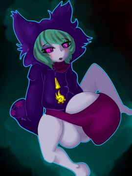 1futa balls big_balls big_dick big_penis black_lips black_lipstick blush bottomless caritxxx clothed clothing eyeshadow flaccid futa_only futanari green_hair huge_balls huge_cock humanoid humanoid_penis intersex league_of_legends league_of_legends:_wild_rift partially_clothed penis penis_under_clothes pink_eyes purple_body purple_skin riot_games short_hair sitting solo underwear vex_(league_of_legends) wild_rift