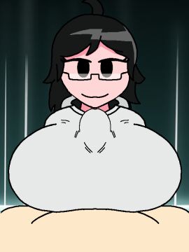 1boy 1girls 3:4 animated animated_gif background beat_banger beat_banger_(friday_night_funkin) black_eyes black_hair boyfriend_(friday_night_funkin) breasts clothed clothed_female_nude_male clothed_sex clothing couple cyber_sensation female friday_night_funkin friday_night_funkin_(beat_banger) friday_night_funkin_mod gif glasses grey_clothing lerate_(artist) light-skinned_female light_skin male male_pov paizuri paizuri_under_clothes reddit sex smile straight taeyai talia_(taeyai) toriel_beat_banger vertical_video