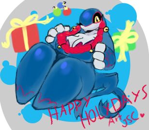 anthro artesjsc big_breasts breasts cleavage female huge_breasts kyogre legendary_pokemon pokemon pokemon_(species) tagme thick_thighs wide_hips