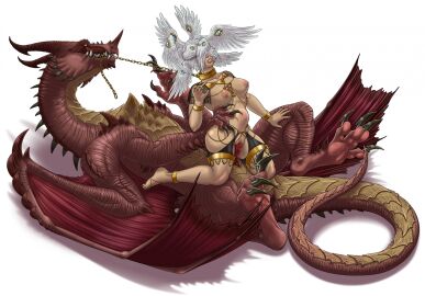 angel anklet anthro asphyxiation biblically_accurate_angel big_dom_small_sub bondage bracelet breasts bulge chain_leash chains choker claws clenched_teeth dominant dominant_feral dominant_male dragon duo female feral feralcatalyst gold_(metal) gold_jewelry hi_res human human_on_feral humanoid interspecies jewelry leash male male/female mammal multi_eye multi_wing mythological_creature mythological_scalie mythology necklace nude penetration pussy red_body red_scales scales scalie size_difference stomach_bulge submissive submissive_female submissive_human teeth vaginal_penetration wings zoophilia