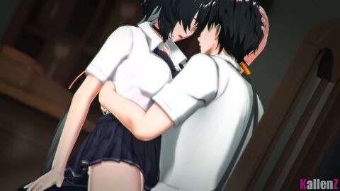 1boy 1girls 3d ambiguous_penetration animated audio black_hair blender blender_(software) choker clothed clothing female female_rover_(wuthering_waves) fucking_self heavy_breathing kallenz light-skinned_female light-skinned_male light_skin long_hair looking_at_partner male male_rover_(wuthering_waves) ribbon rover_(wuthering_waves) school_uniform schoolboy schoolgirl self_upload selfcest short_hair short_skirt shorter_than_30_seconds sound uniform video wuthering_waves yellow_eyes