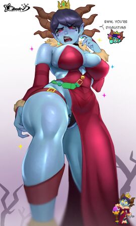 1girls abioske ass big_ass big_breasts big_butt big_thighs blue_body blue_skin boobs_bigger_than_head brawl_stars breasts breasts_bigger_than_head cleavage cleavage_overflow degradation degradation_text degrading disgusted disgusted_expression disgusted_face disgusted_look dress female female_focus female_only femdom grey_body grey_skin horn horned_female horned_humanoid horns huge_breasts huge_thighs humiliating humiliation malicious_mandy_(brawl_stars) mandy_(brawl_stars) panties panties_peek pubic_tattoo queen revealing_clothes revealing_clothing revealing_dress revealing_outfit seductive seductive_body seductive_eyes seductive_female seductive_gaze seductive_look seductive_mouth seductive_pose sole_female solo solo_female solo_focus supercell talking_to_viewer tattoo