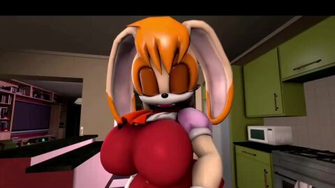 amy_rose blaze_the_cat futanari tagme urethral_insertion vanilla_the_rabbit video