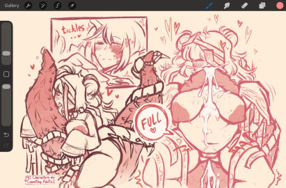 1girl1boy 2_penises after_cumshot after_ejaculation alternate_version alternate_version_at_source alternate_version_available big_areola big_areolae big_breasts big_penis bitepilled blush blushing_female blushing_male bodyjob bottomless bottomless_female breasts breasts_bigger_than_head breasts_out bug centipede centipede_girl chubby chubby_female closed_eye cock_worship cum cum_in_mouth cum_in_stomach cum_inside cum_on_body cum_on_breasts cum_on_stomach cumflated_belly cumflation cumshot double_barrel_blowjob double_barrel_fellatio dragon_boy dragon_cock drinking_cum dripping_cum dripping_pussy e.g.o_(project_moon) excessive_cum extreme_size_difference female filled_belly filled_to_the_brim freckles freckles_on_breasts freckles_on_chest freckles_on_face freckles_on_thighs giant_cock hairbun hairbuns heart heart_symbol hearts_around_head hong_lu hong_lu_(limbus_company) huge_cock inflation insect_girl insects ishmael_(limbus_company) it'll_never_fit kinktober kinktober_2025 licking licking_penis limbus_company long_hair long_hair_female long_sleeves male micro micro_female micro_on_macro micro_on_penis monster_cock multi_penis ofuda ofuda_on_head one_eye_covered overflow overflowing_cum penis project_moon pubes pubic_hair pussy ribbed_penis seal sitting_on_penis sketch sucking sucking_penis sucking_penis_tip sucking_tip tagme talisman tears_of_the_tarnished_blood_(project_moon) text text_bubble thick_thighs tip_sucking tongue tongue_out too_big_to_fit topless topless_female wraps