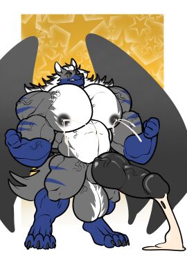 anthro balls beard big_balls big_penis body_hair canine canine_penis chest_hair claws cock cum dick flaccid furry gay genital_growth green_body grey_body growth hair homosexual hyper hyper_balls hyper_penis knot male male/male male_lactation male_only mane muscle_growth muscles muscular muscular_male pec_vore pecs pectoral_vore penis penis_growth pokemon pokemon_(species) pubes pubic_hair semen sequence stripes stubble tail testicles trencalos tusks vein veiny_penis venusaur vore wings wolf