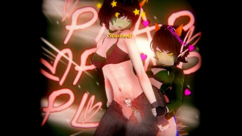 artist_request cum_in_uterus female female_only futanari homestuck internal_cumshot intersex kanaya_maryam koikatsu nepeta_leijon