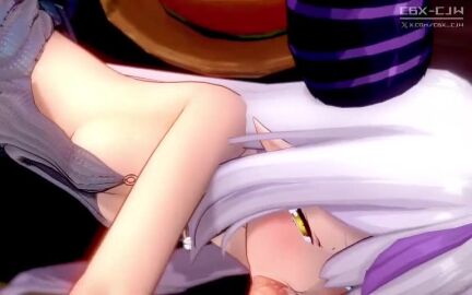 1boy absurdres animated blush bouncing_breasts breasts breasts_out cbx-cjw cum erection female hololive hololive_japan holox la+_darknesss legs_apart male moaning moaning_in_pleasure nipples oral_sex penis penis_in_pussy pov pubic_hair sex sound spread_legs straight tagme thighs unseen_male_face vagina vaginal_penetration vaginal_sex video