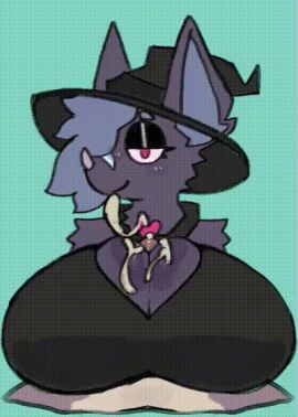 1boy 1girls animated anthro bat breasts cum female furry itsknotmilk knotmilk male paizuri pov titjob witch witch_costume witch_hat