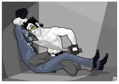 2boys age_difference arms_above_head balaclava blush body_hair boy_on_top clothed_male_partially_nude_male gay imminent_sex knife male male/male male_focus male_only no_visible_genitalia older_male_and_younger_male older_man_and_younger_boy pinned pinned_to_floor pinup protowilson restrained sniper_(team_fortress_2) spy_(team_fortress_2) suggestive suggestive_pose team_fortress_2 threatening yaoi young_man_and_dilf younger_dom_older_sub