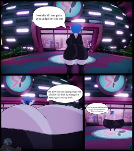 absurd_res alpha_pokemon anthro areola big_breasts bloodtail blue_areola blue_nipples breasts english_text female gardevoir generation_3_pokemon hi_res huge_breasts humanoid hyper hyper_breasts nintendo nipple_piercing nipples piercing pokemon pokemon_(species) solo