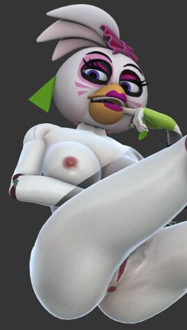 1girls 3d animatronic anus ass bird breasts female five_nights_at_freddy's five_nights_at_freddy's:_security_breach furry furry_female glamrock_chica_(fnaf) nude nude_female pussy robot robot_girl seductive seductive_eyes seductive_look solo solo_female