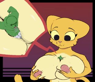 2024 absurd_res anon anthro areola bethesda_game_studios big_breasts blush bodily_fluids breast_play breast_squish breasts breath close-up cmbonza cum cum_pool digital_media_(artwork) duo ejaculation felid female fur genital_fluids hi_res huge_breasts human katia_managan khajiit looking_at_another looking_at_partner macro macro_female male male/female mammal micro_male microsoft multicolored_body nipples nude paizuri panting pink_nose pixel_(artwork) prequel_adventure sex simple_background smile squish standing sweat the_elder_scrolls titfuck titjob two-tone_body yellow_body yellow_fur